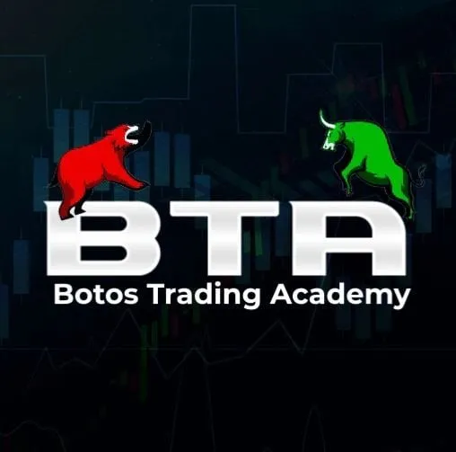 Promotional cover image for BTA Premium showing options trading alerts and education