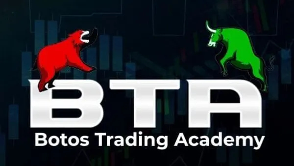 Promotional cover image for BTA Premium showing options trading alerts and education